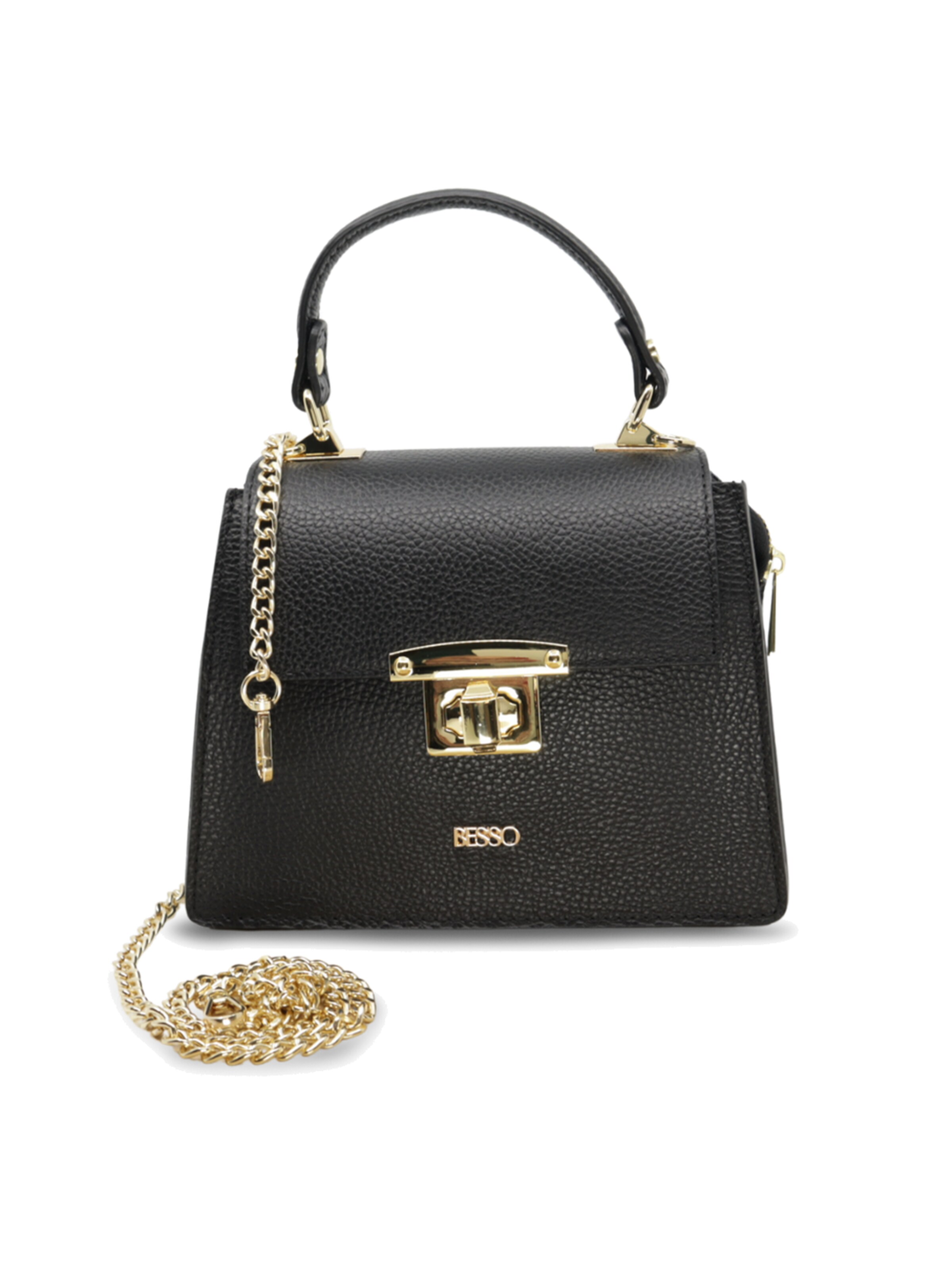 BESSO Handbag 'Chic Minimal' in Black: front