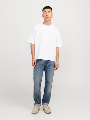 JACK & JONES Zwężany krój Jeansy 'JJIMIKE JJFOX' w kolorze niebieski