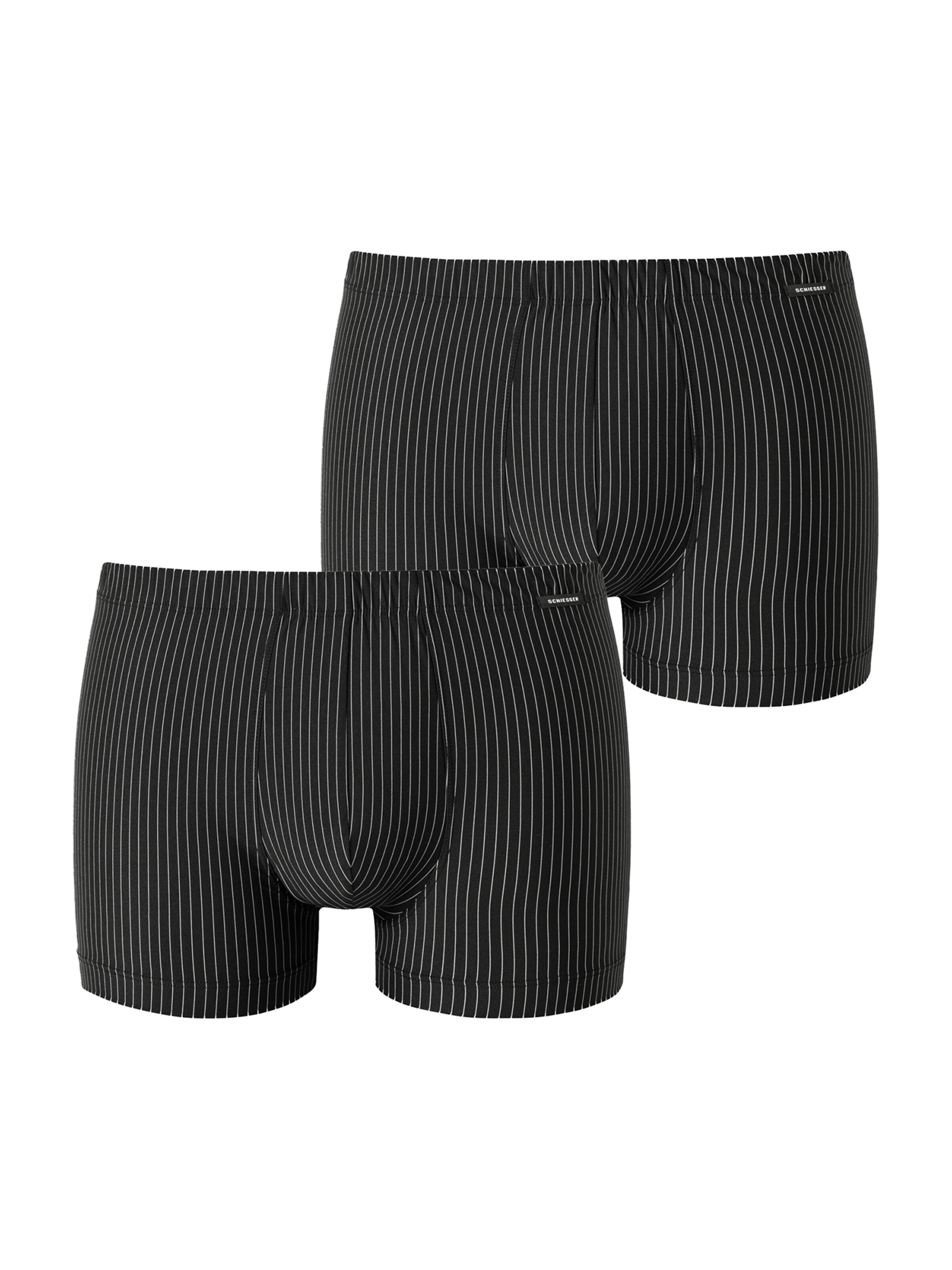 SCHIESSER Boxershorts 'Pure Micro' in Schwarz: Vorderseite