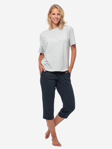 SCHIESSER Pyjama 'Cotton' in Blauw