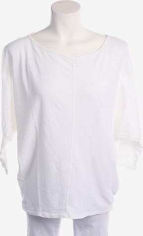 Velvet Top & Shirt in S in White: front