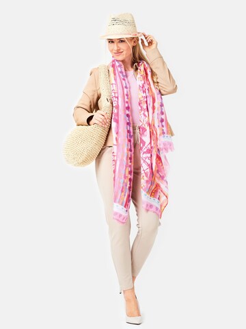 SAMAYA Schal 'Doree' in Pink: Vorderseite