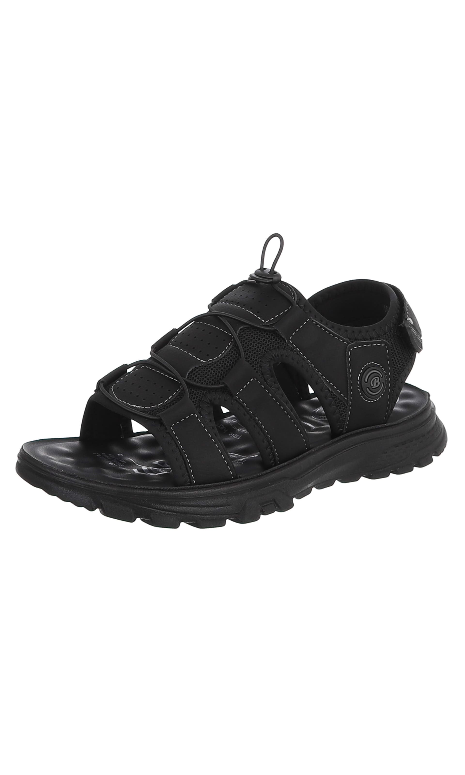 CoolWalk Sandals in Black: front