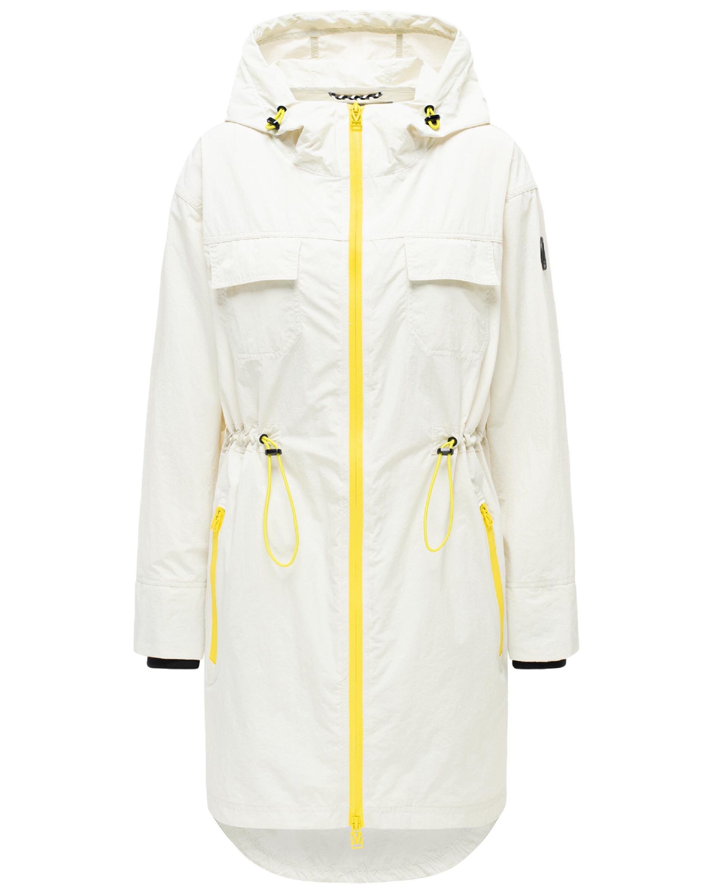 MARIKOO Tussenparka 'Trüffelbonbon 16' in Wit: voorkant