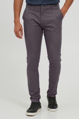 11 Project Slimfit Chino 'Lovino' in Grijs: voorkant