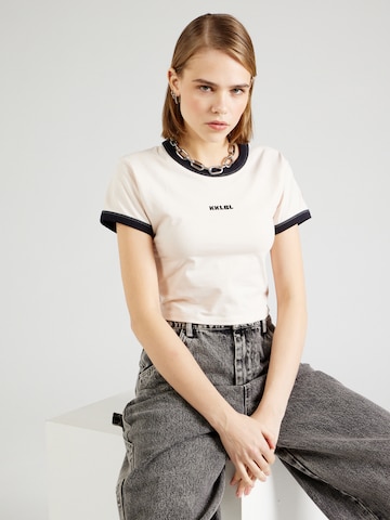 Karo Kauer Shirt 'Ringer' in White