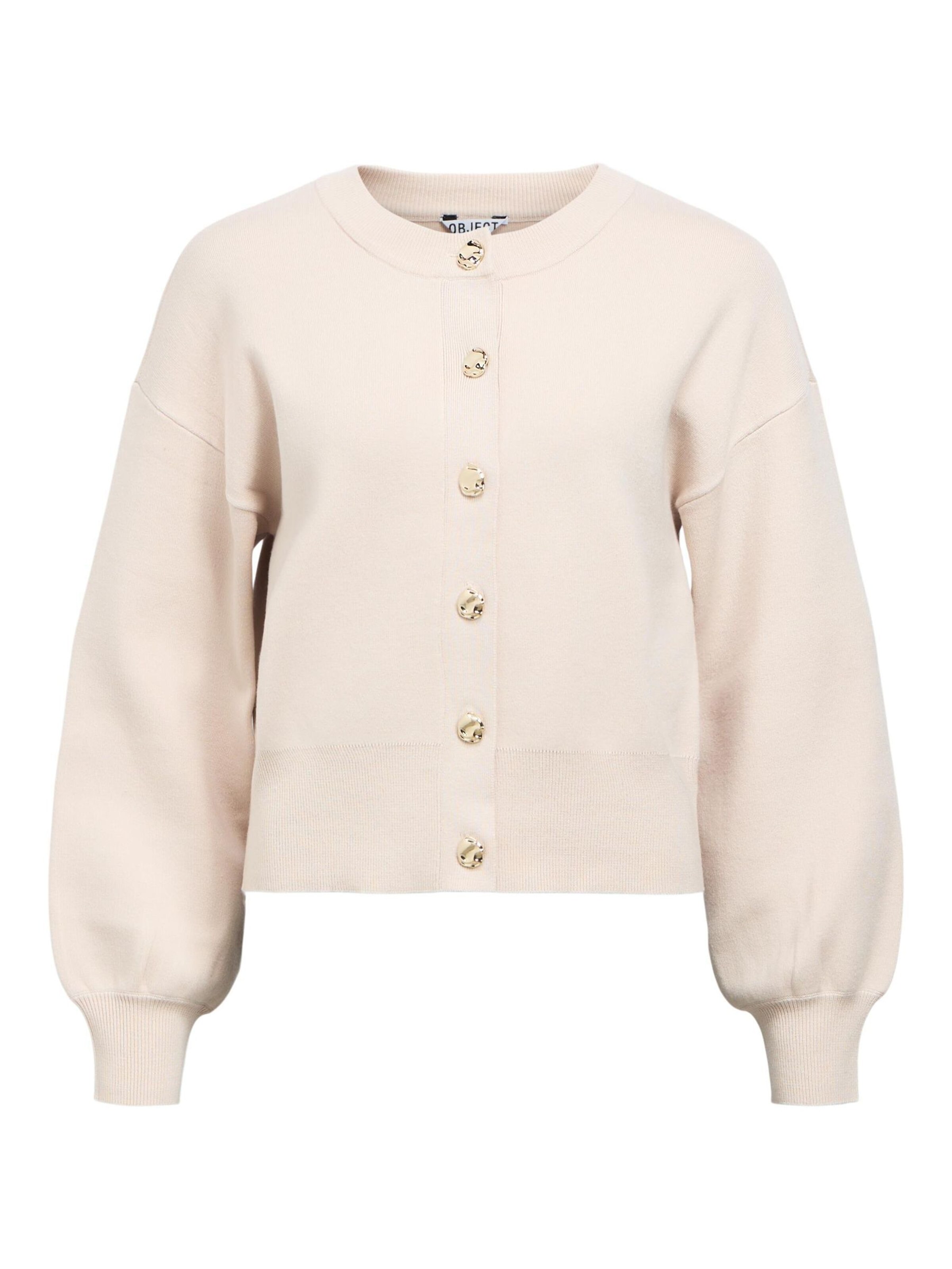 Cardigan 'OBJBALIA' OBJECT en beige : devant