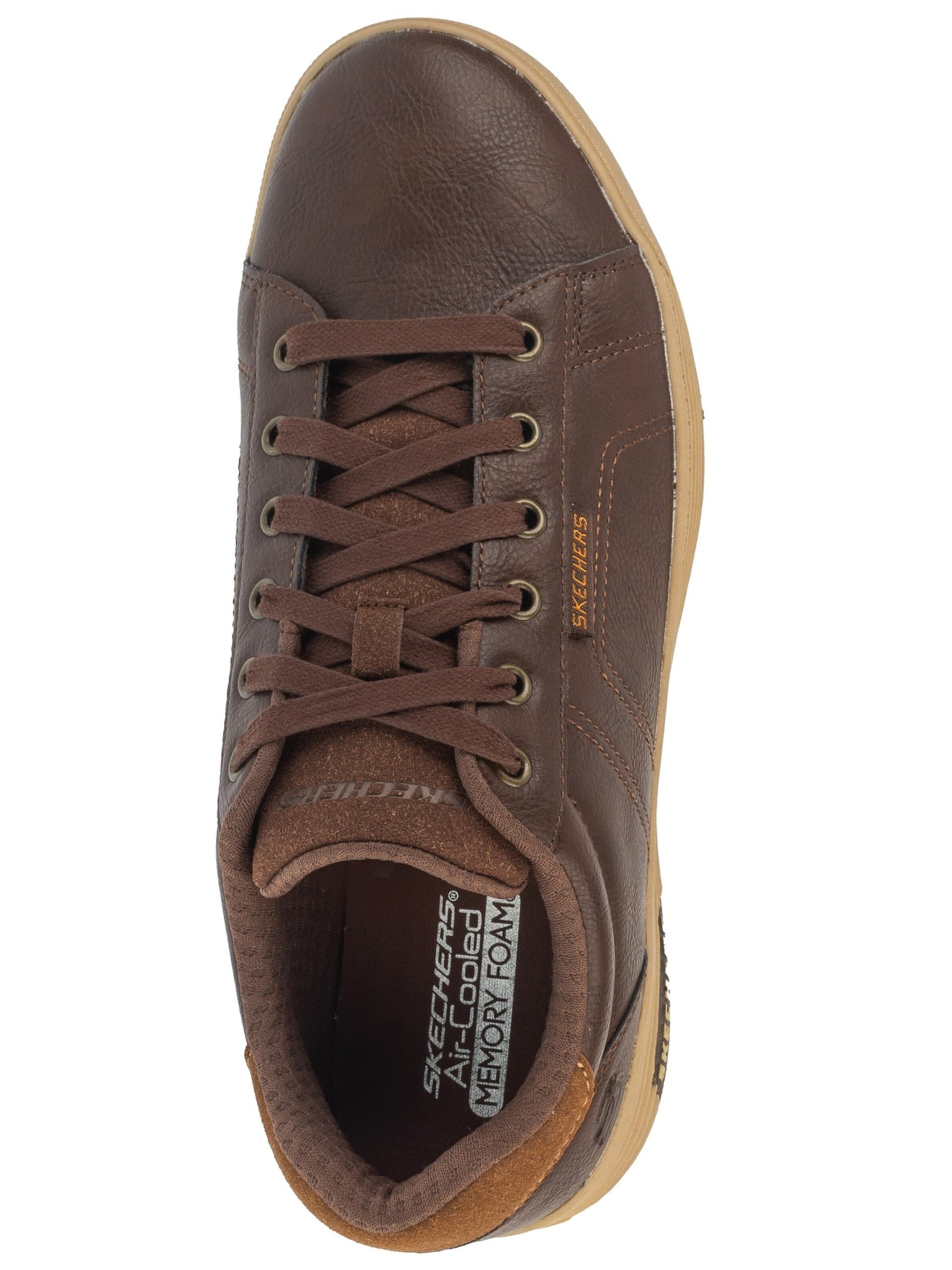 SKECHERS Sneakers laag 'Cavell - Hensley' in Bruin