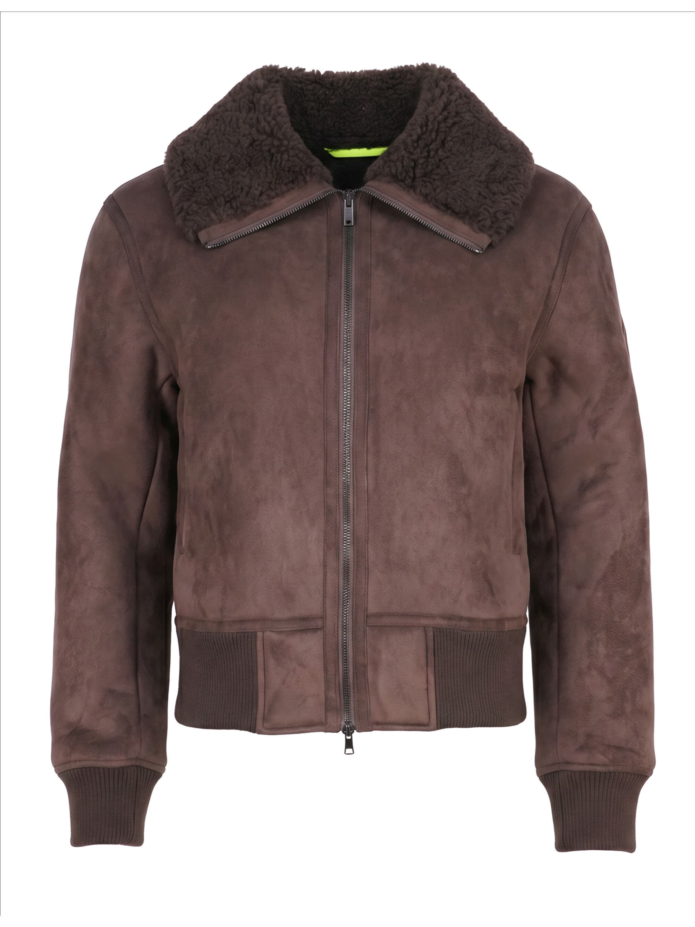 No. 1 Como Jacke 'CLEVELAND' in Braun: Vorderseite