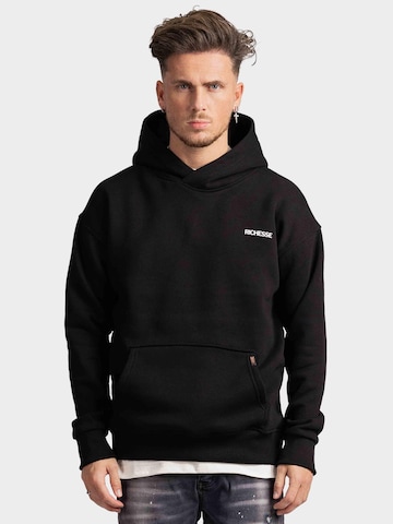 Richesse Sweatshirt 'GRACE HOODIE BLACK' in Zwart: voorkant