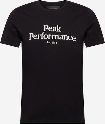 PEAK PERFORMANCE Λειτουργικό μπλουζάκι σε μαύρο: μπροστά