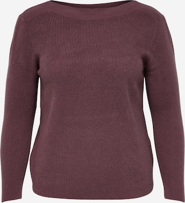 ONLY Carmakoma Sweater in Purple