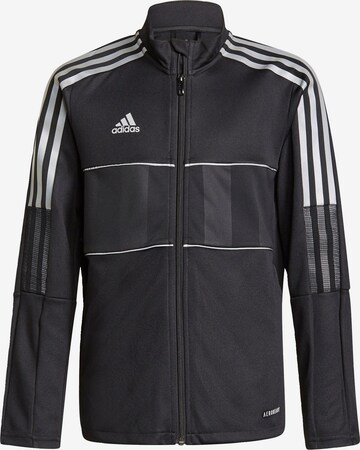 ADIDAS PERFORMANCE Sportowa bluza rozpinana 'TIRO' w kolorze czarny: przód