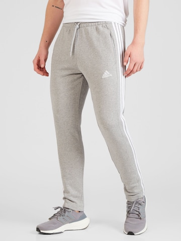 ADIDAS SPORTSWEAR Regular Workout Pants 'Essentials' in Grey: front