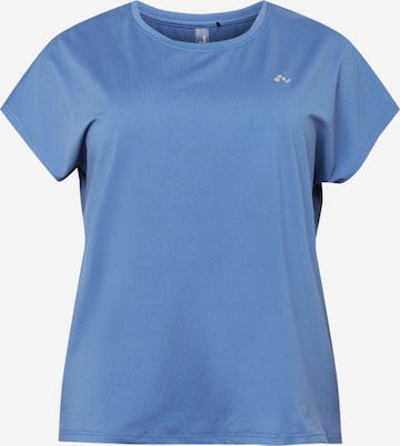 Only Play Curvy Performance Shirt 'Aubree' in Blue: front