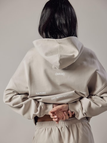 Sweat-shirt 'Cappuccio' OWN Off With Nature en beige