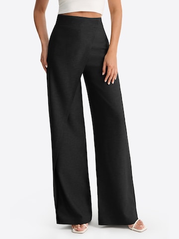 Imily Bela Wide Leg Hose in Schwarz: Vorderseite