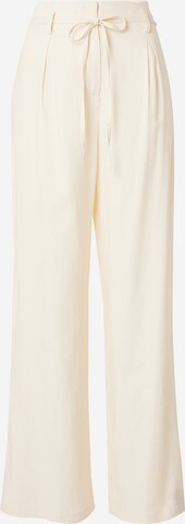 STUDIO SELECT Loose fit Pleat-front trousers 'Jenna' in White: front