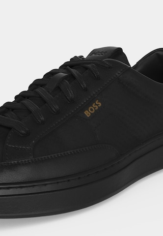 BOSS - Sapatilhas baixas 'Kieran' em preto