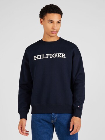 Felpa di TOMMY HILFIGER in blu: frontale