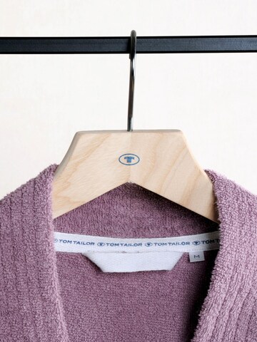 TOM TAILOR Long Bathrobe in Purple