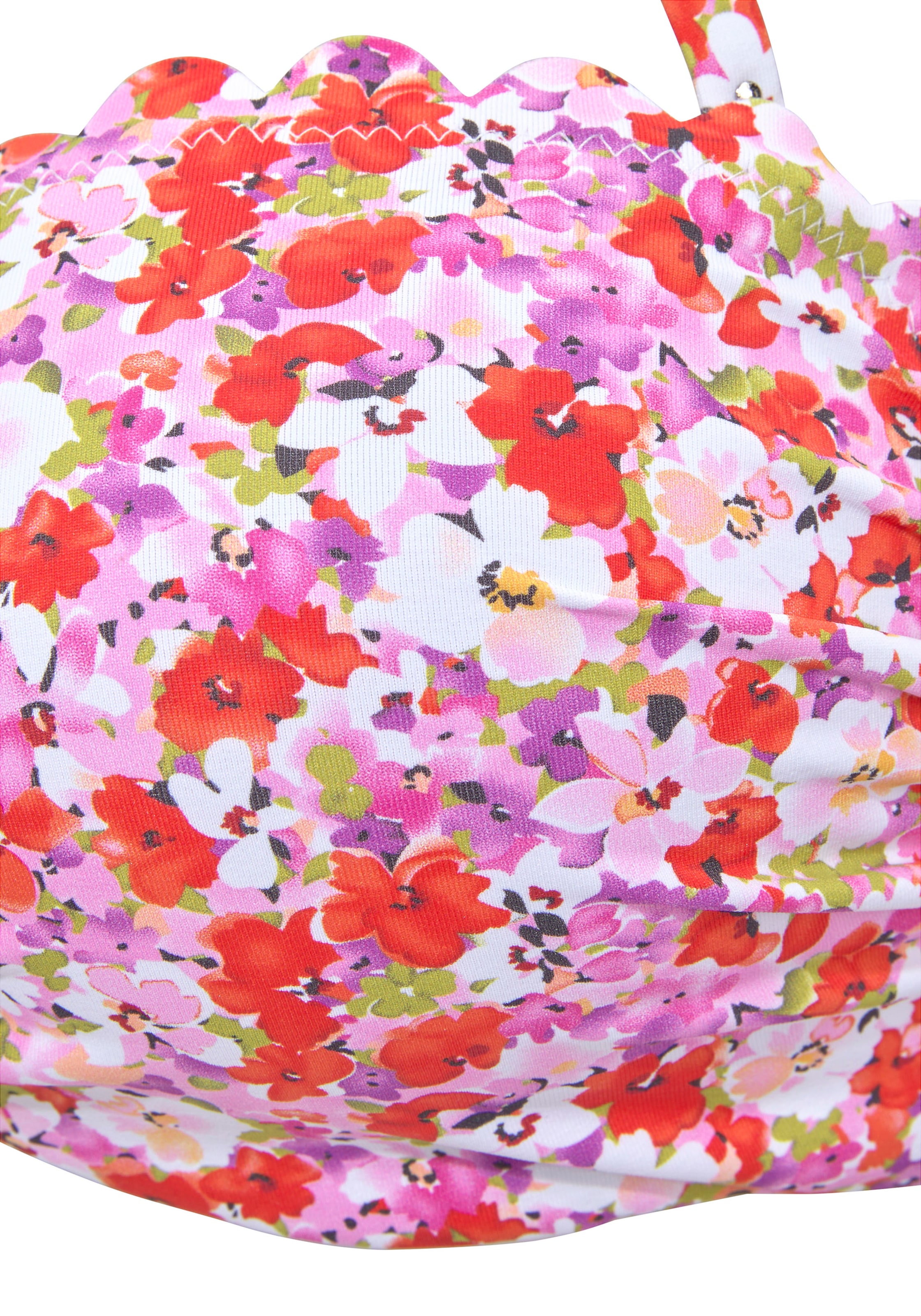 LASCANA Bandeau Bikinitop in Pink