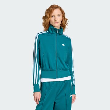 ADIDAS ORIGINALS Sweat jacket 'Firebird Classic' in Green: front