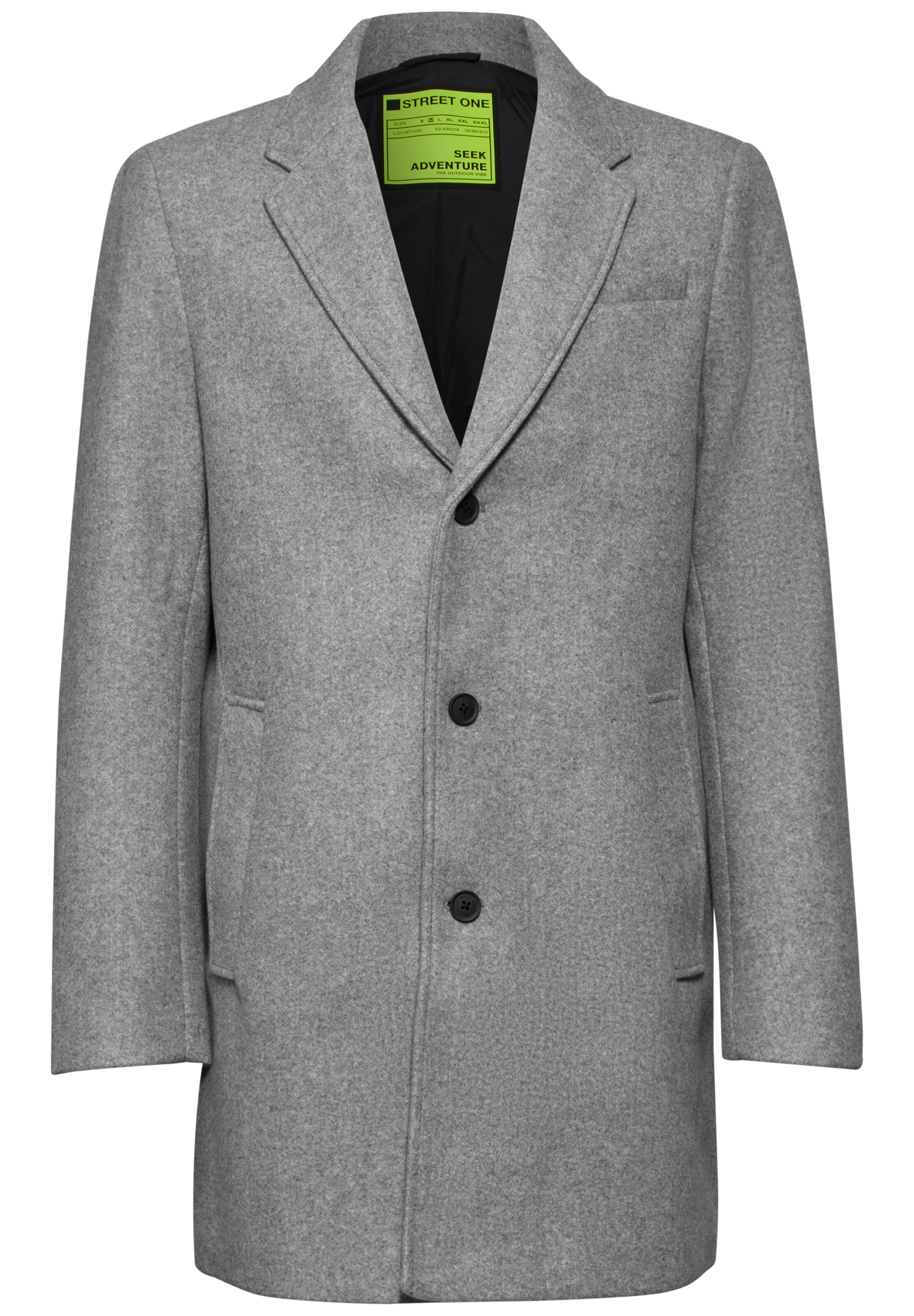 Street One MEN Übergangsmantel in Grau: Vorderseite