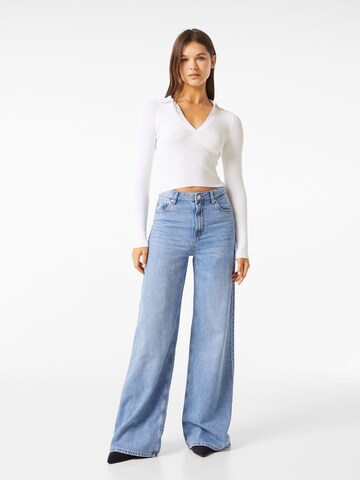Bershka Pullover in Weiß