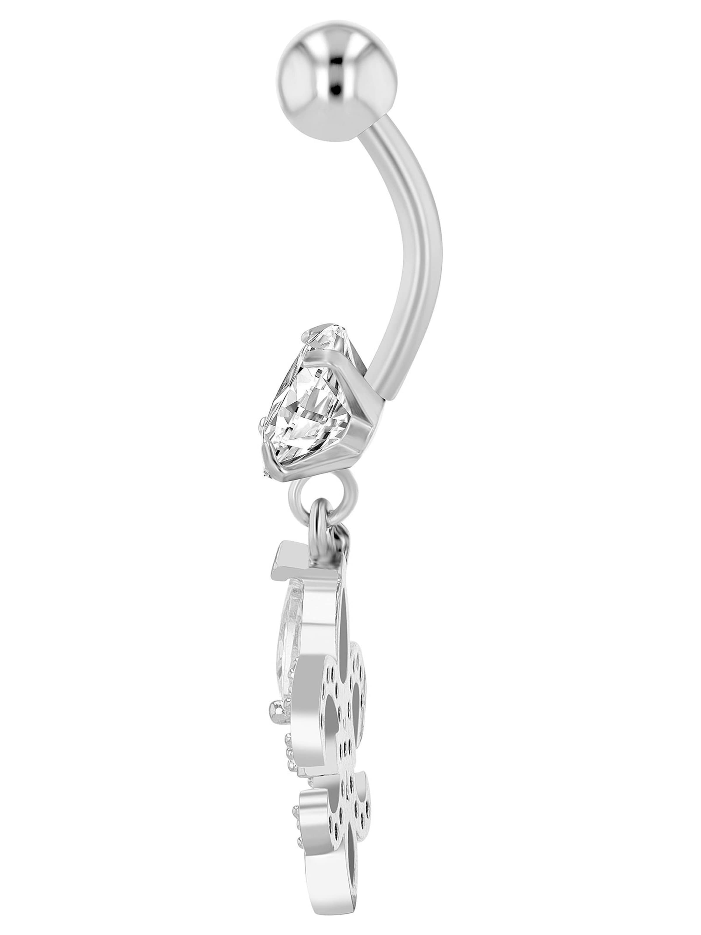 Akzent Piercings 'Lapras, silberfarbig, hautverträglich' in Silver