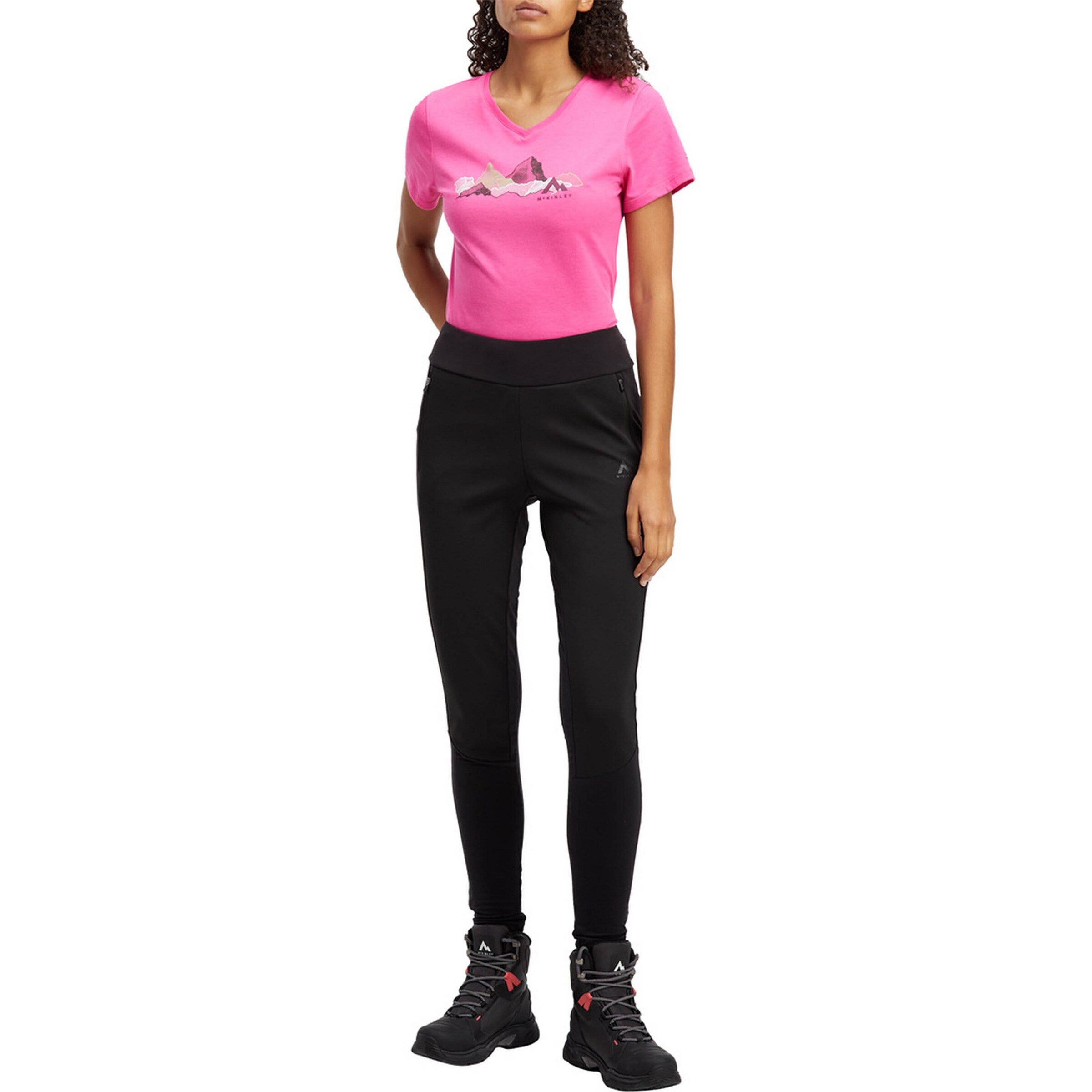 MCKINLEY Skinny Sporthose 'Hafael II' in Schwarz