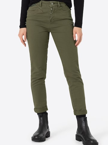 TIMEZONE Regular Pants 'Raven' in Green: front