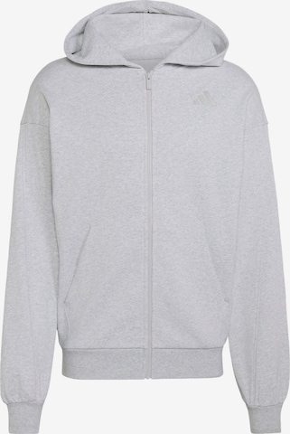 ADIDAS SPORTSWEAR - Casaco de treino em moletão 'AK' em cinzento: frente