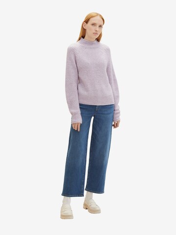 TOM TAILOR DENIM Sweater in Purple