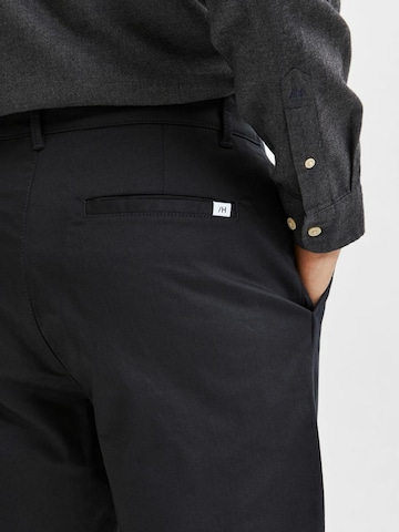 Coupe slim Pantalon chino 'Repton' SELECTED HOMME en noir