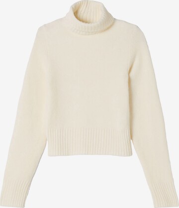 Pull-over Bershka en beige : devant