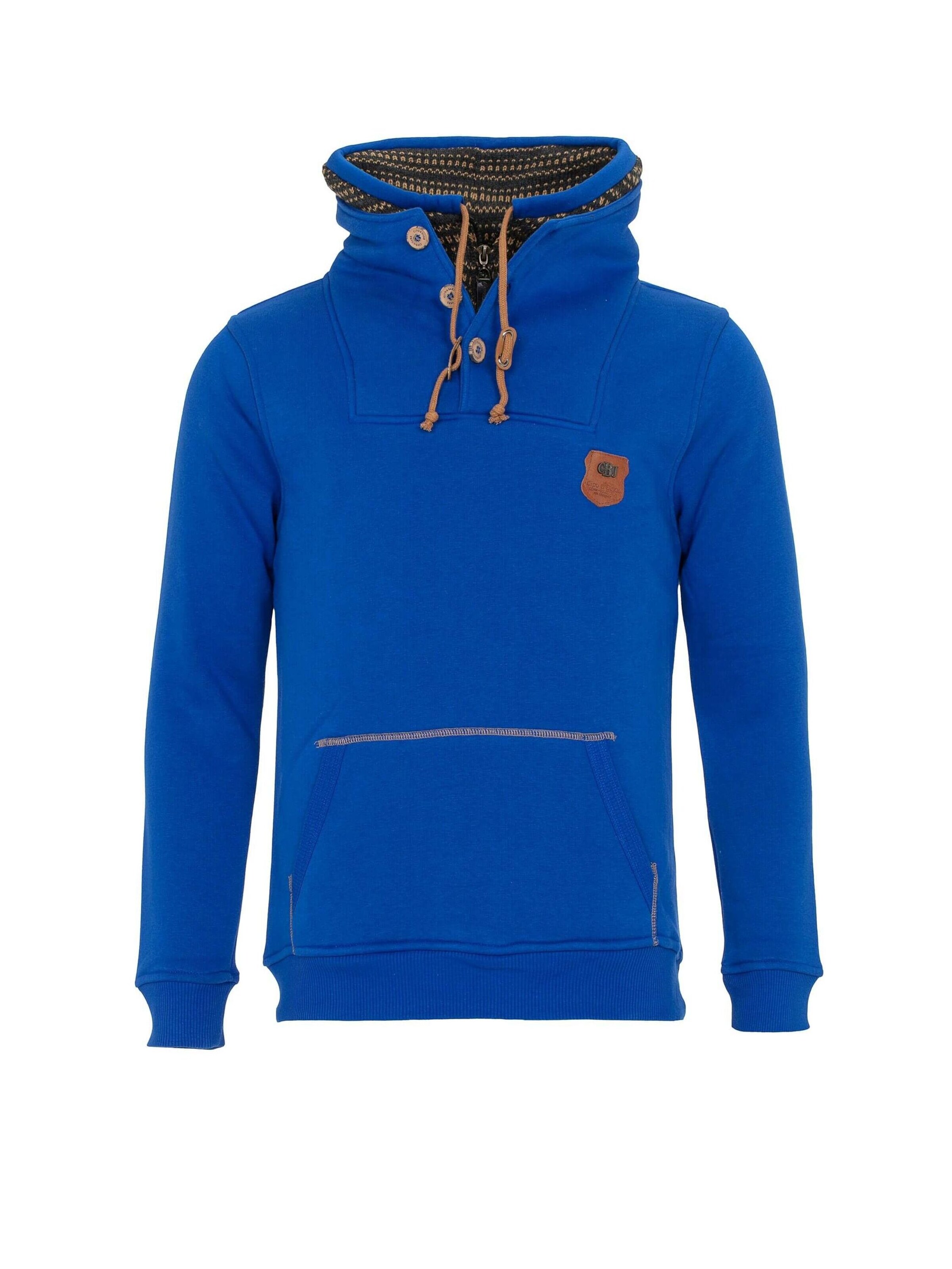 CIPO & BAXX Sweatshirt in Blauw: voorkant