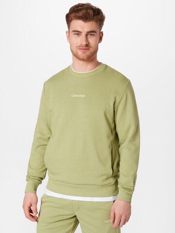 Calvin Klein Regular Sweatshirt in Grün: predná strana