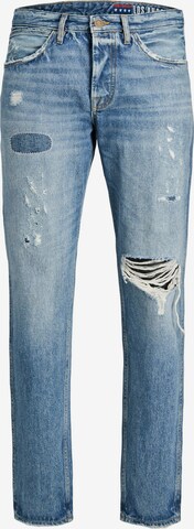 JACK & JONES Slimfit Jeans 'MIKE' in Blauw: voorkant