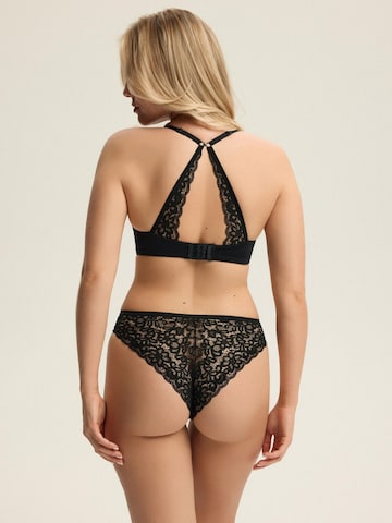 ESOTIQ - Push-up Sujetador 'Bügel-BH Arien, Racerback, florale Spitze' en negro