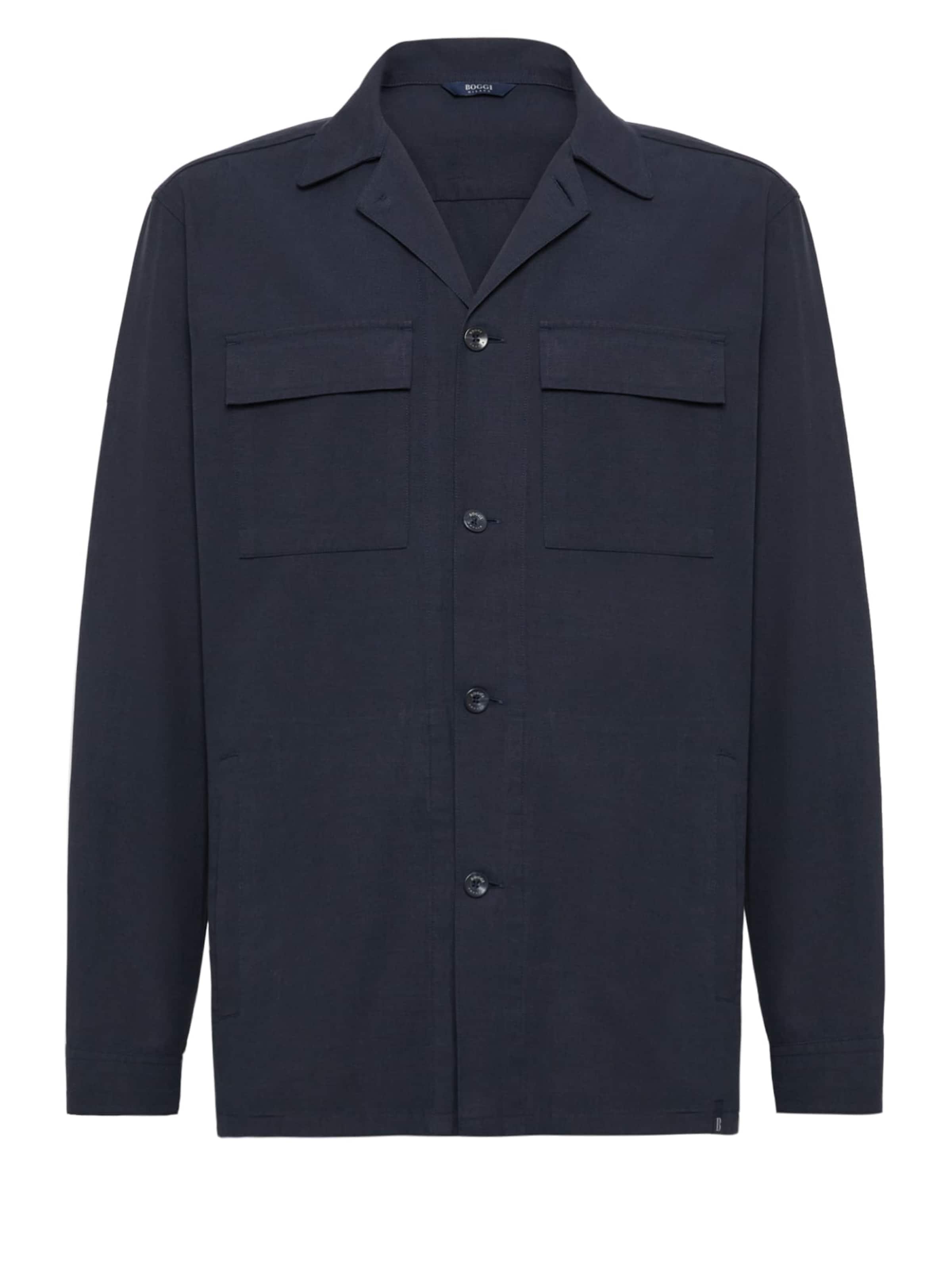 Giacca di mezza stagione di Boggi Milano in blu: frontale