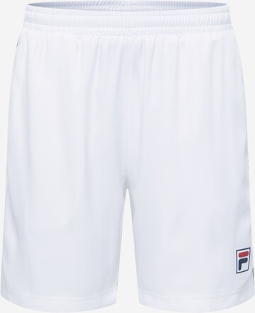 Regular Pantalon de sport 'Leon' FILA en blanc : devant