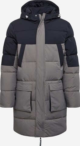 Urban Classics Winterparka in Grijs: voorkant