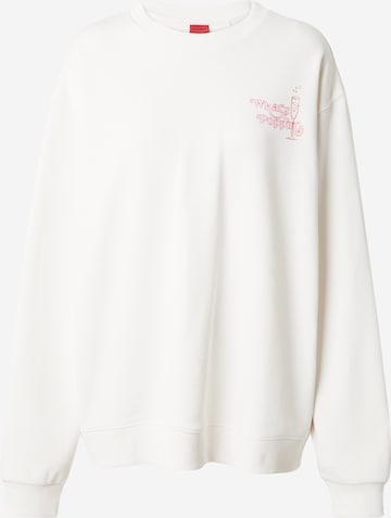 HUGO Red Sweatshirt in White: front