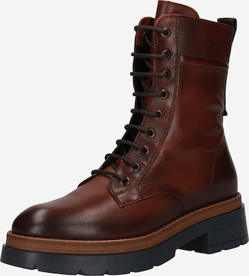 Bottines à lacets Marc O'Polo en marron : devant