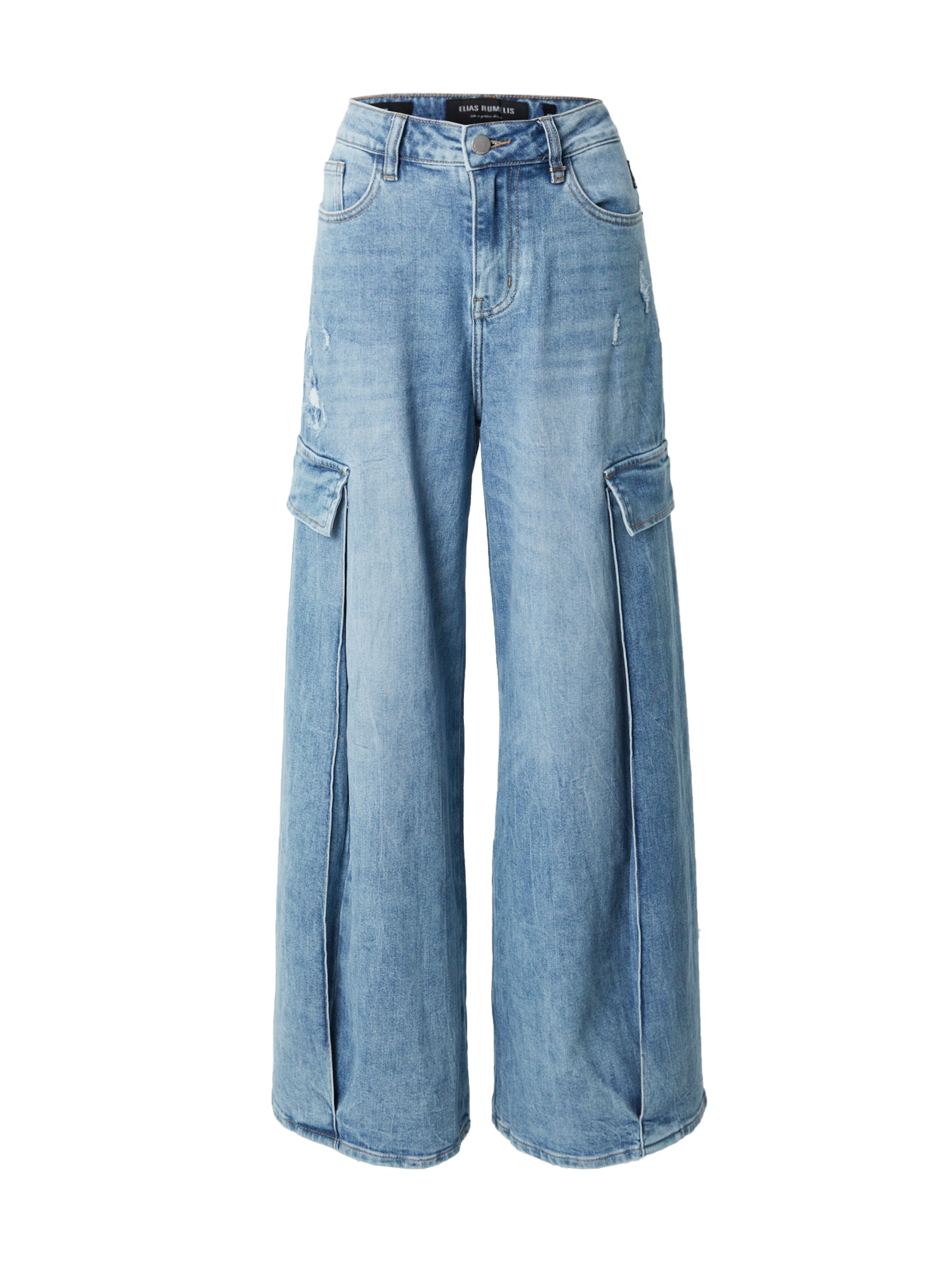 Elias Rumelis Široký strih Rifľové kapsáče 'LILLI' - Modrá: predná strana