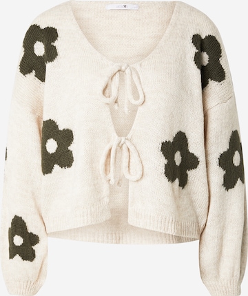 Geacă tricotată 'Am44elie' de la Hailys pe bej: față