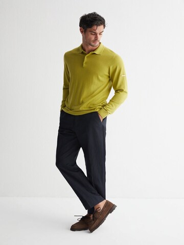 SILK & CASHMERE Knit cardigan in Yellow