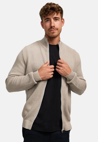 Kronstadt Sweatjacke 'Erik' in Beige: Vorderseite