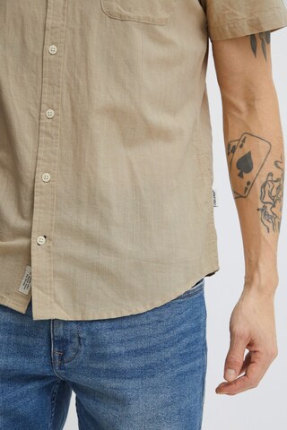 BLEND Regular fit Button Up Shirt in Beige